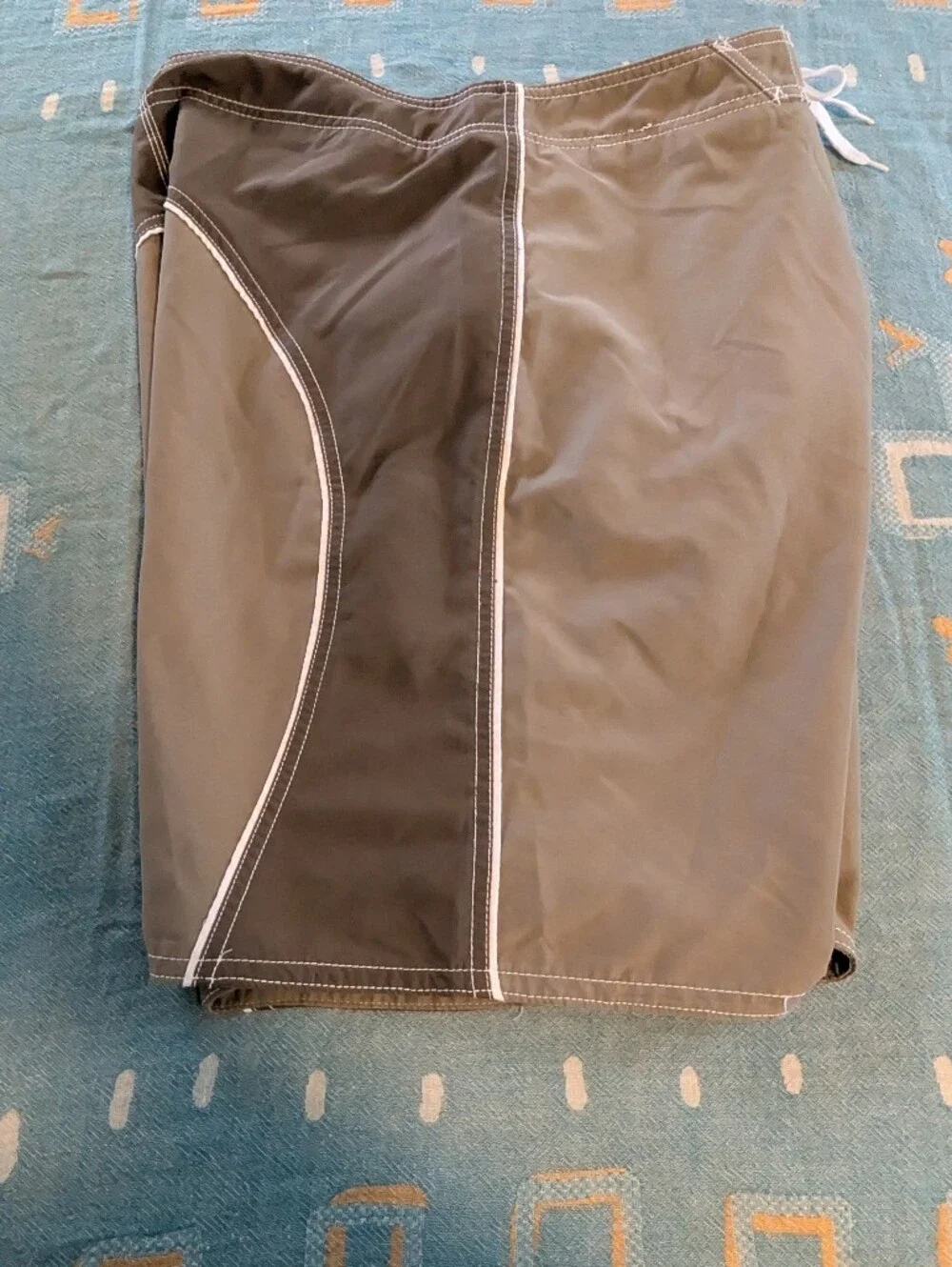 Joe Boxer Swim Shorts Mens Medium Gray/Taupe